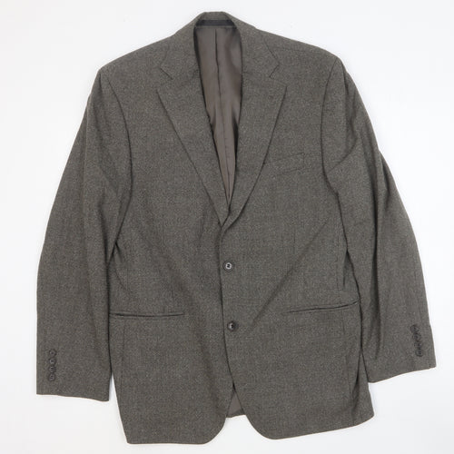 Marks and Spencer Mens Grey Wool Jacket Suit Jacket Size 40 Regular