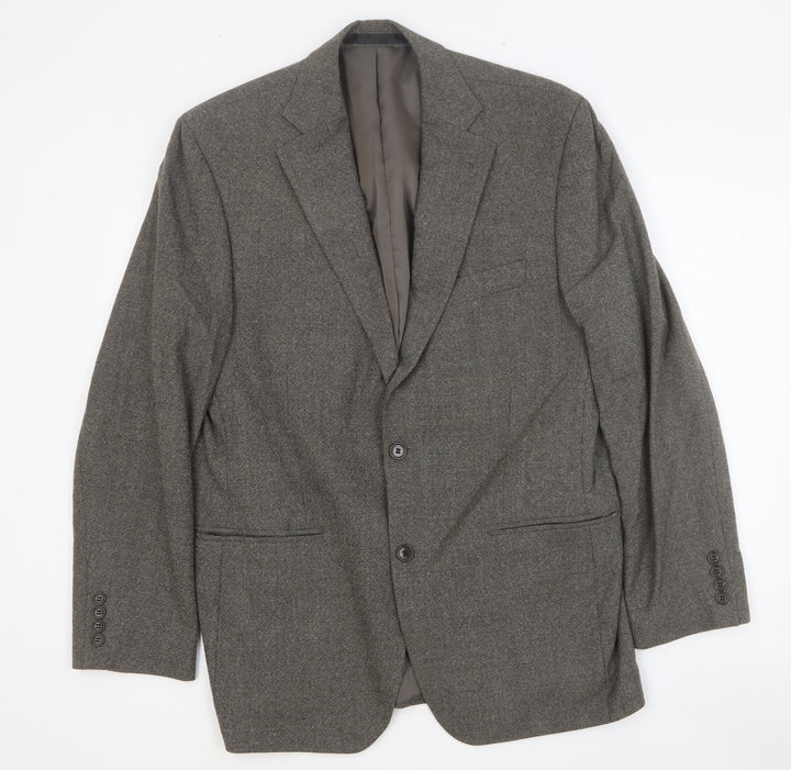 Marks and Spencer Mens Grey Wool Jacket Suit Jacket Size 40 Regular
