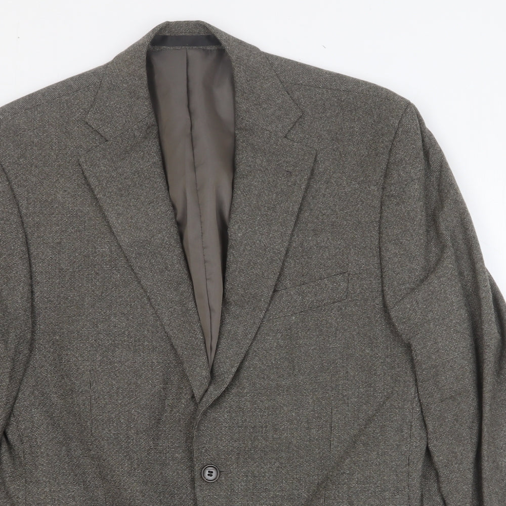 Marks and Spencer Mens Grey Wool Jacket Suit Jacket Size 40 Regular