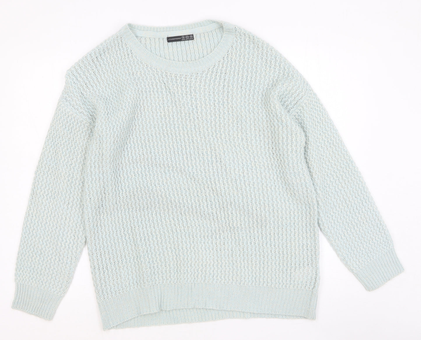 Primark Womens Blue Scoop Neck Polyester Pullover Jumper Size 16