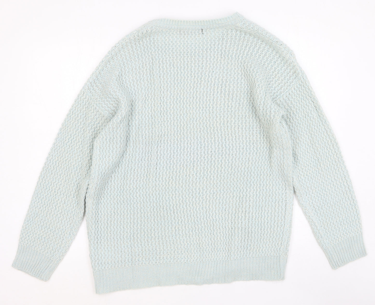 Primark Womens Blue Scoop Neck Polyester Pullover Jumper Size 16