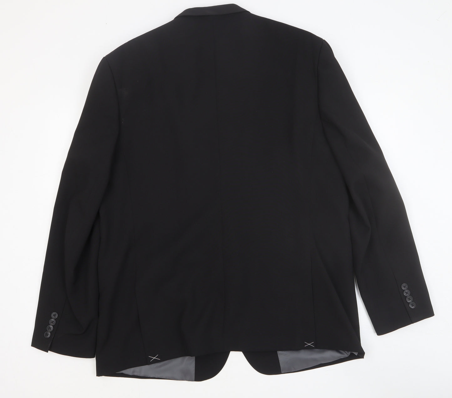 Primark Mens Black Polyester Jacket Suit Jacket Size 48 Regular