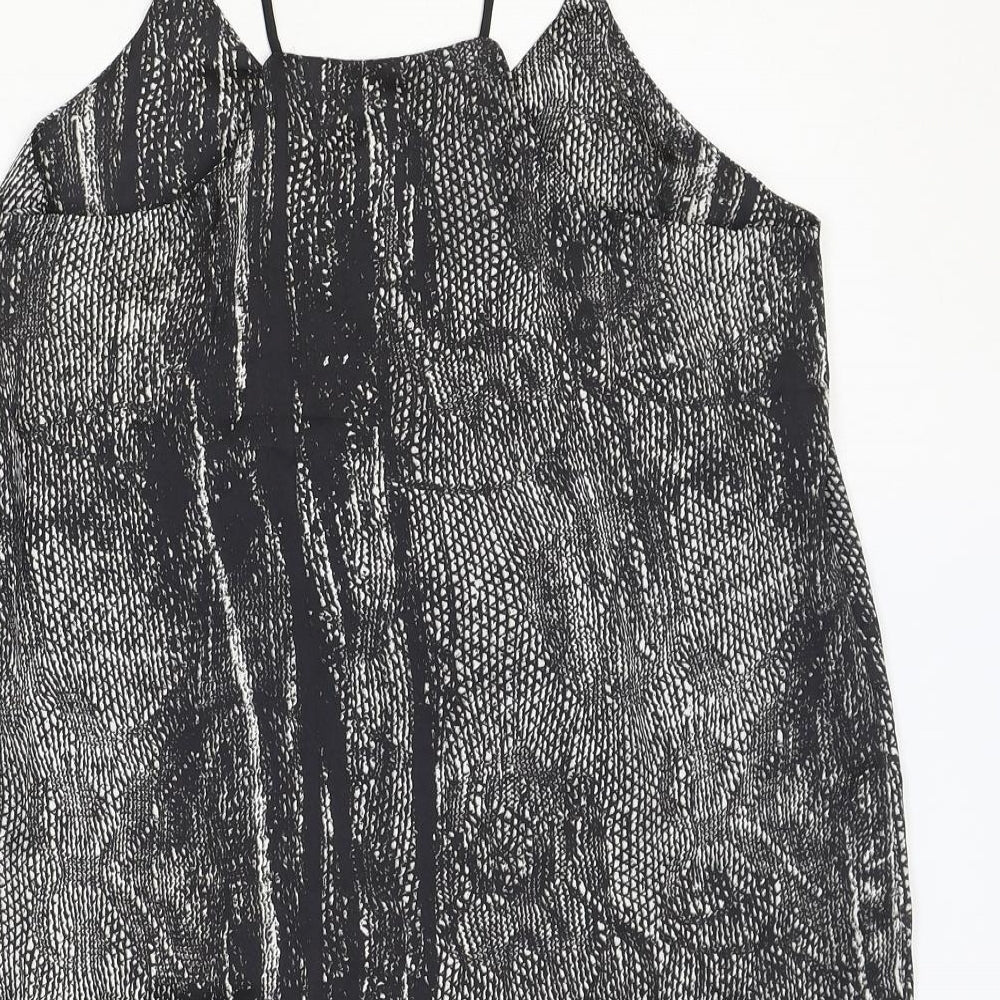 H&M Womens Grey Polyester Camisole Tank Size 14 V-Neck