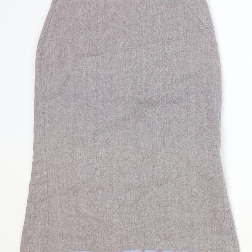 F&F Womens Purple Acrylic Straight & Pencil Skirt Size 8 Zip
