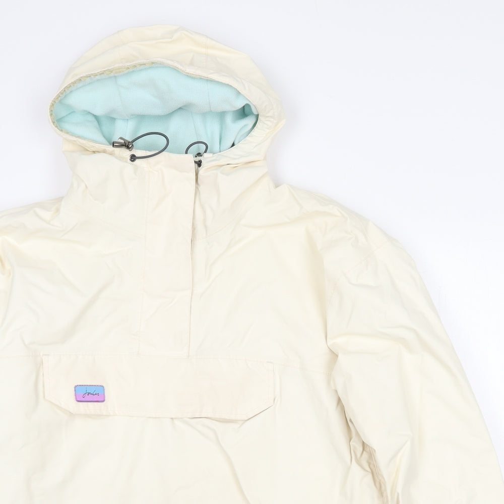 Joules Womens Beige Anorak Jacket Size 12 Zip