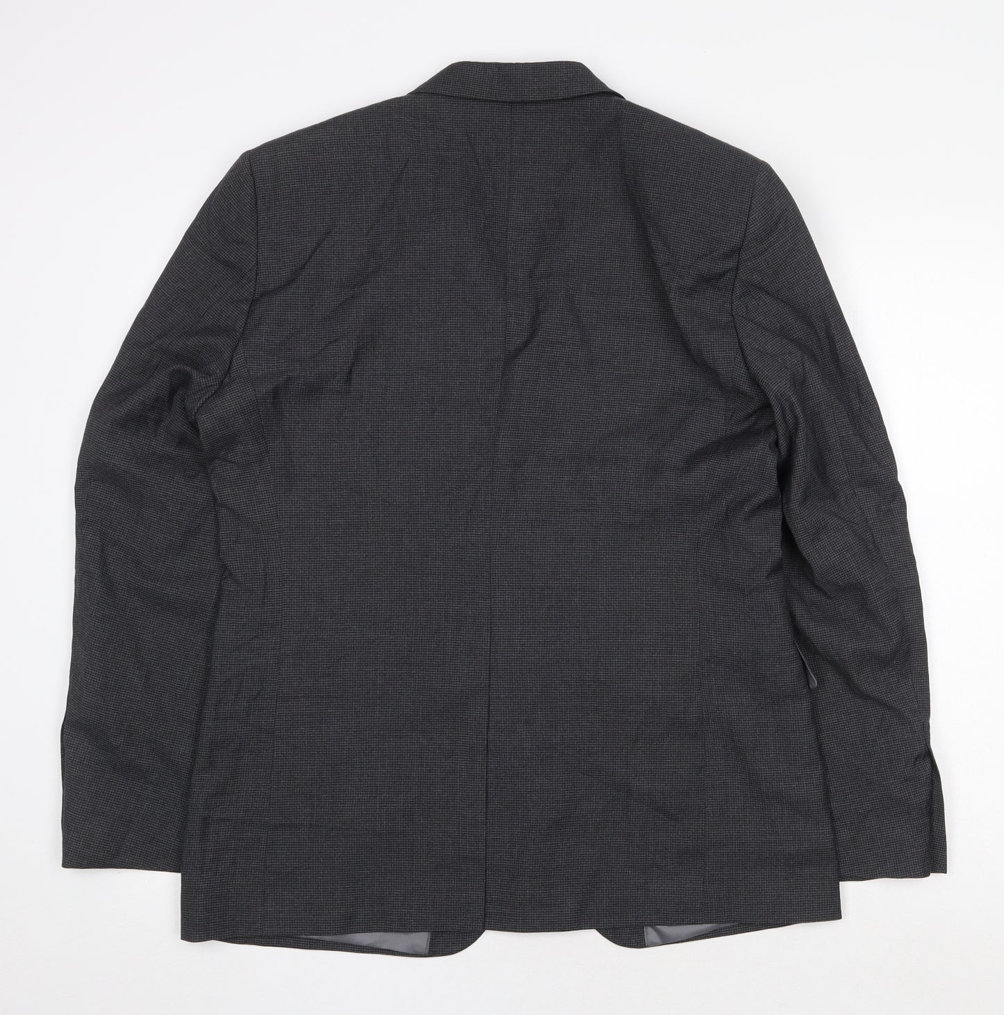 TU Mens Grey Cotton Jacket Suit Jacket Size 40 Regular