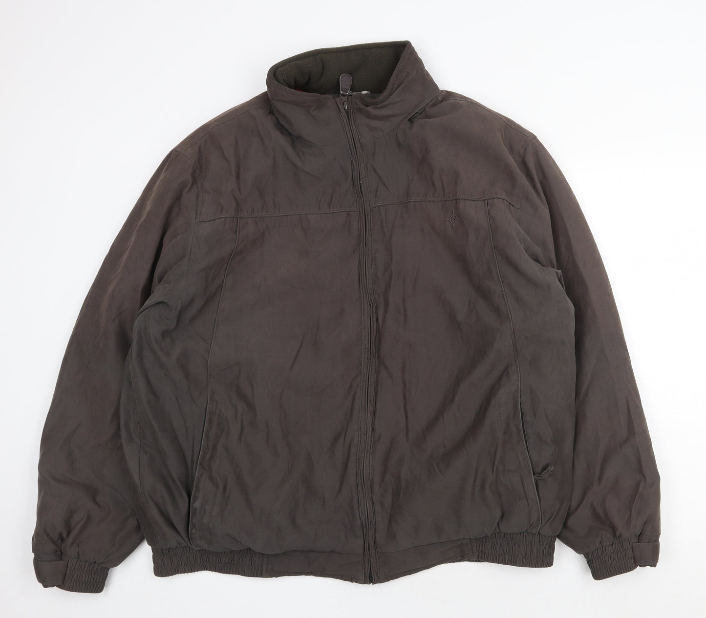 Maine New England Mens Brown Jacket Size XL Zip