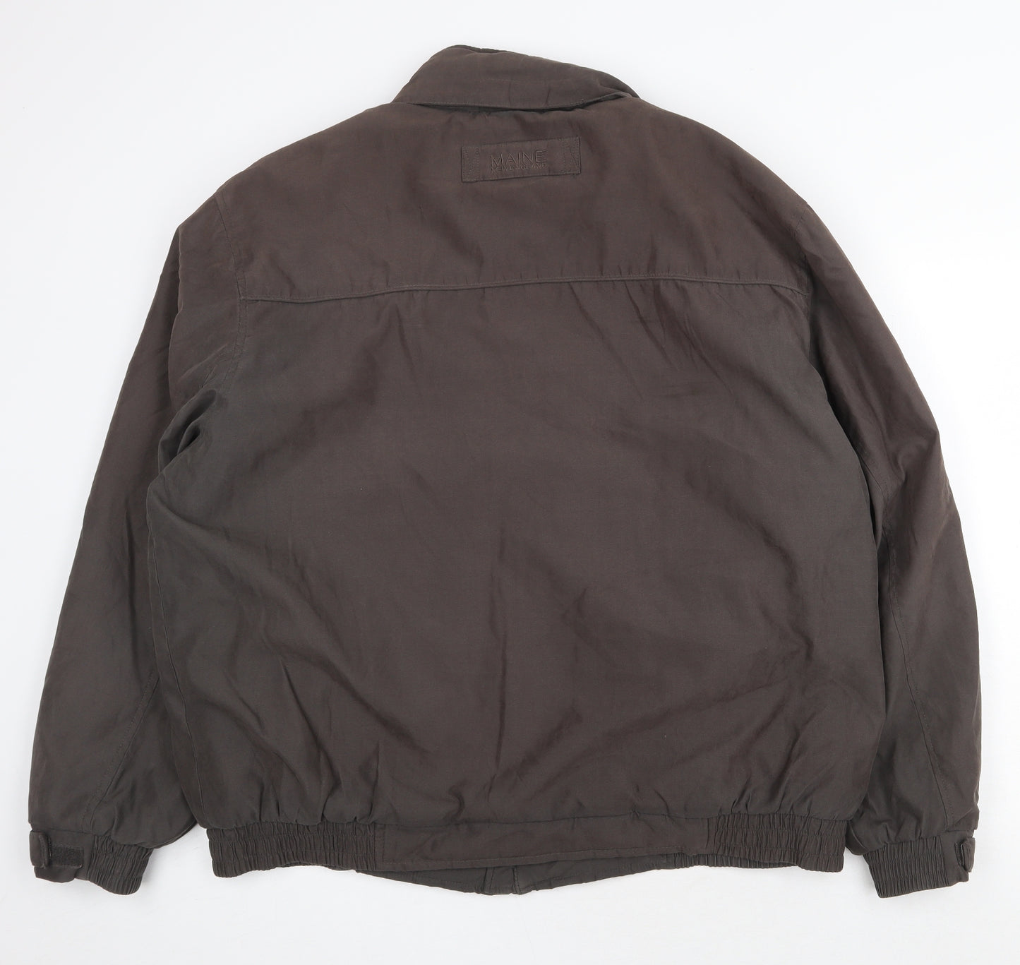 Maine New England Mens Brown Jacket Size XL Zip