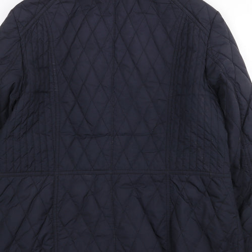 Gerry Weber Womens Brown Quilted Jacket Size L Zip