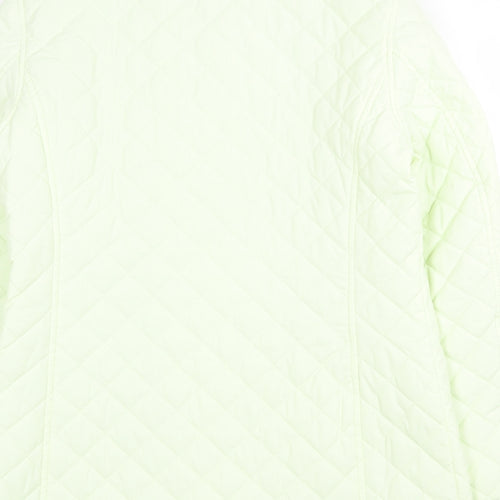 Rowlands Womens Yellow Quilted Jacket Size 8 Button