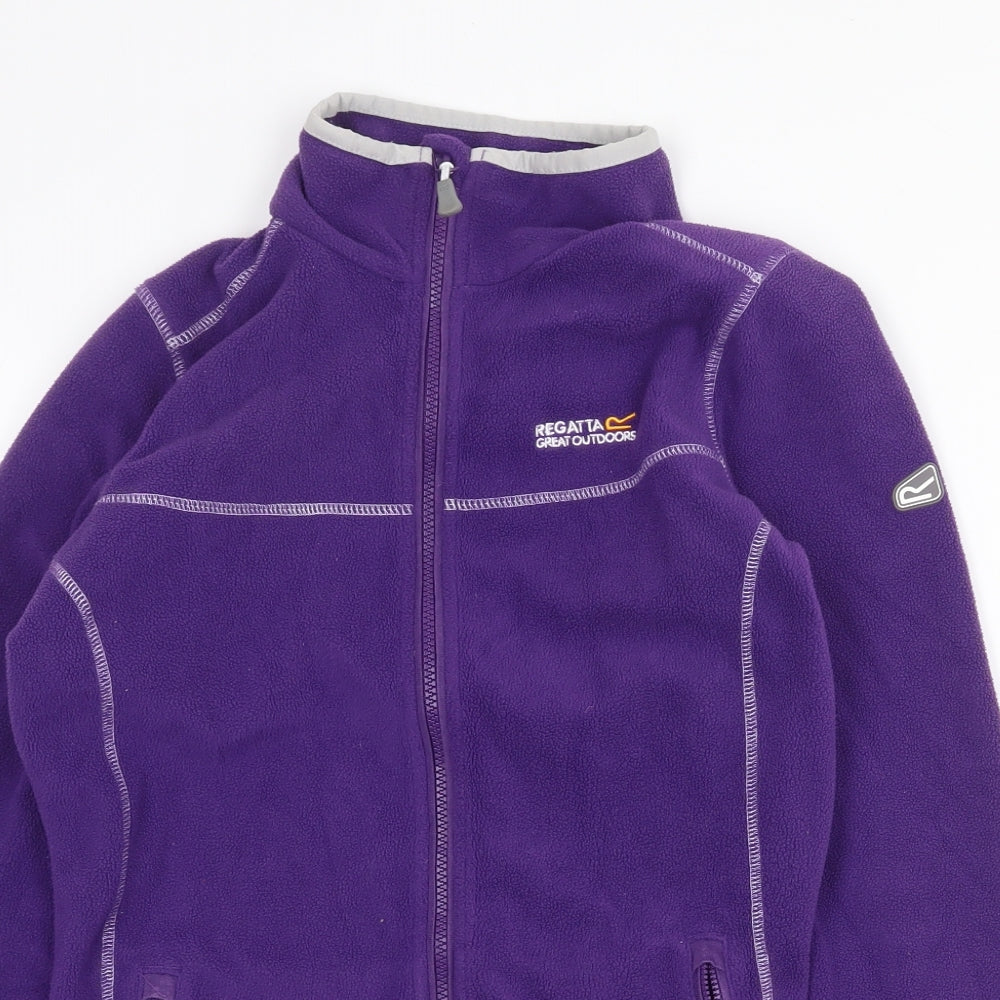 Regatta Womens Purple Jacket Size 8 Zip