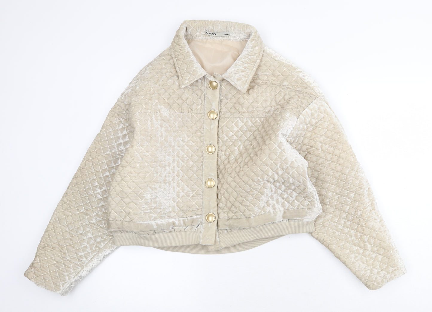 Khadi Womens Beige Jacket Size M Button