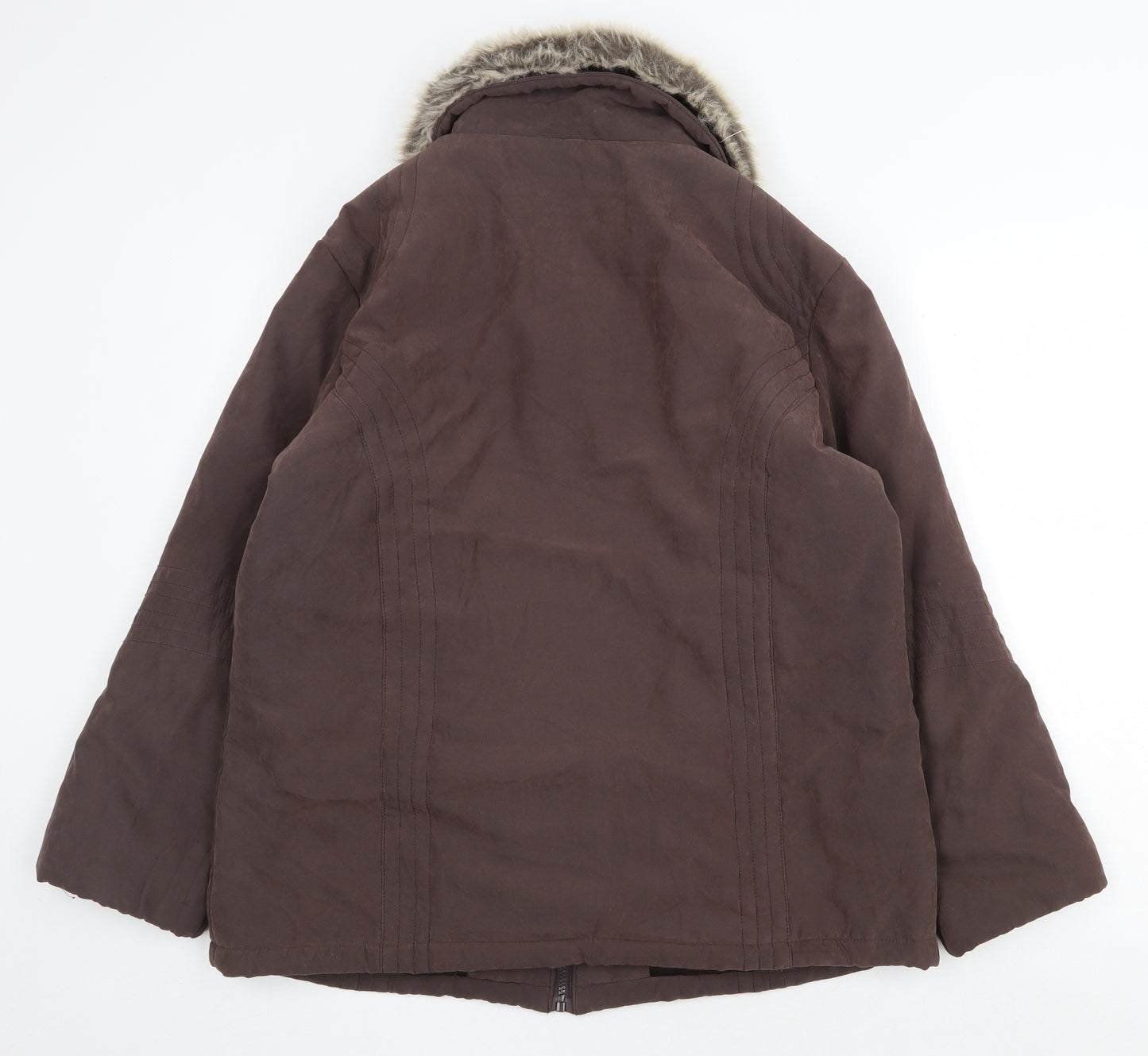 Klassik Womens Brown Jacket Size 18 Zip