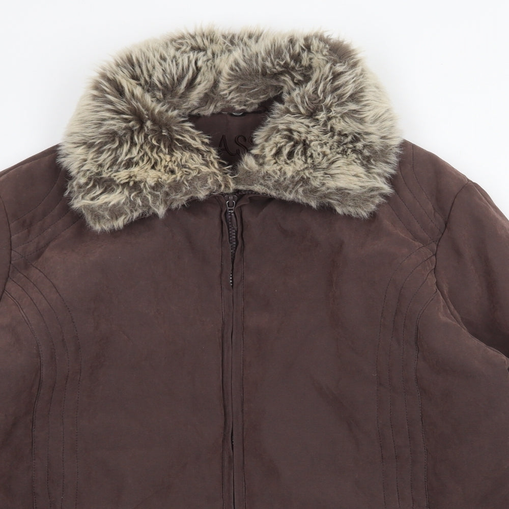 Klassik Womens Brown Jacket Size 18 Zip