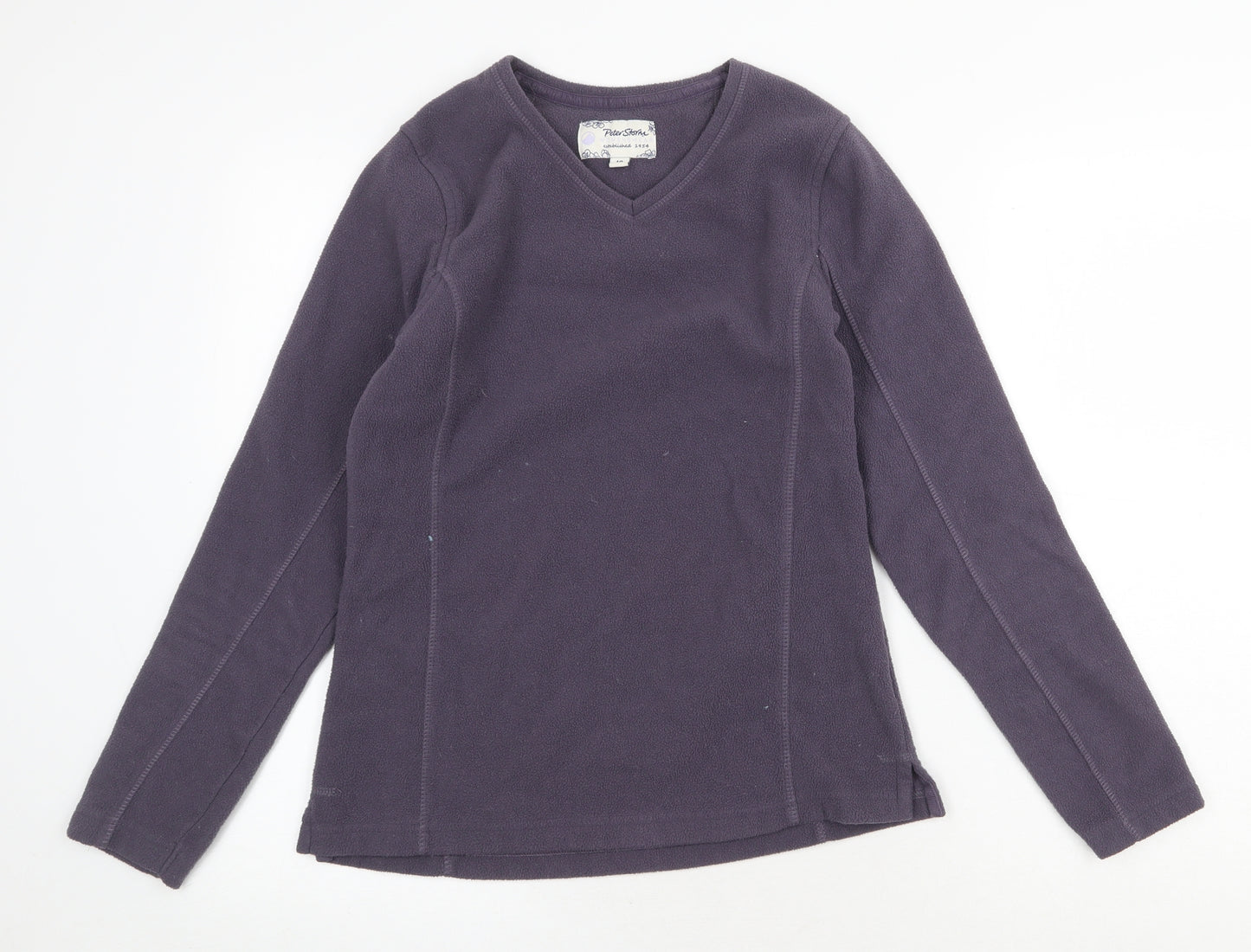 Peter Storm Womens Purple V-Neck Polyester Pullover Jumper Size 10