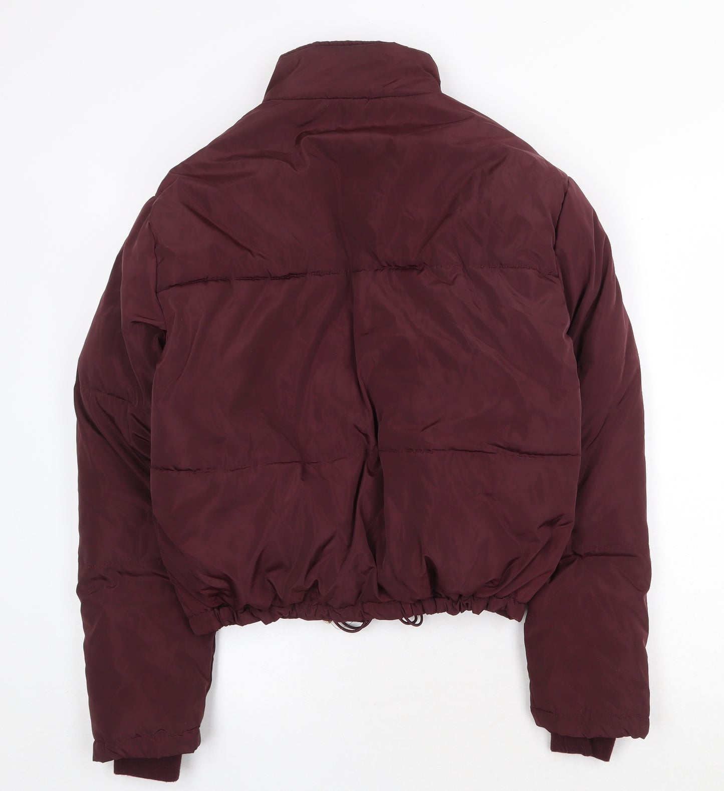 New Look Womens Red Puffer Jacket Jacket Size 6 Zip