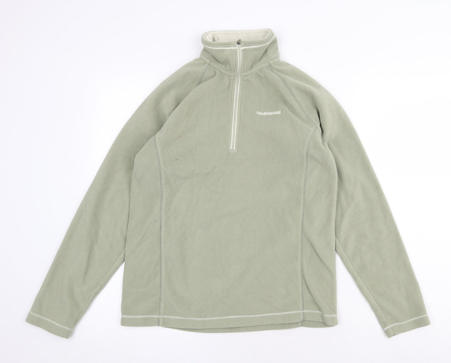 Craghoppers Womens Green Polyester Pullover Sweatshirt Size 10 Zip