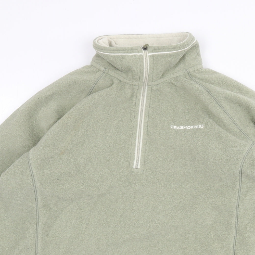 Craghoppers Womens Green Polyester Pullover Sweatshirt Size 10 Zip