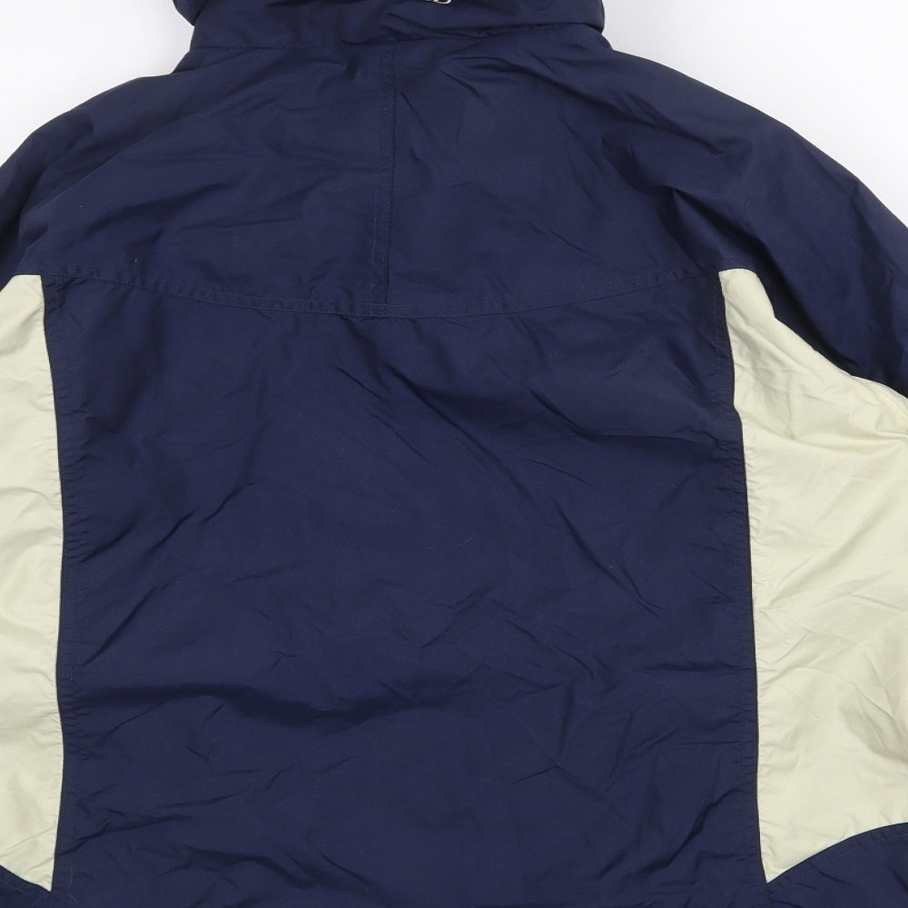 Columbia Womens Blue Windbreaker Jacket Size 14 Zip