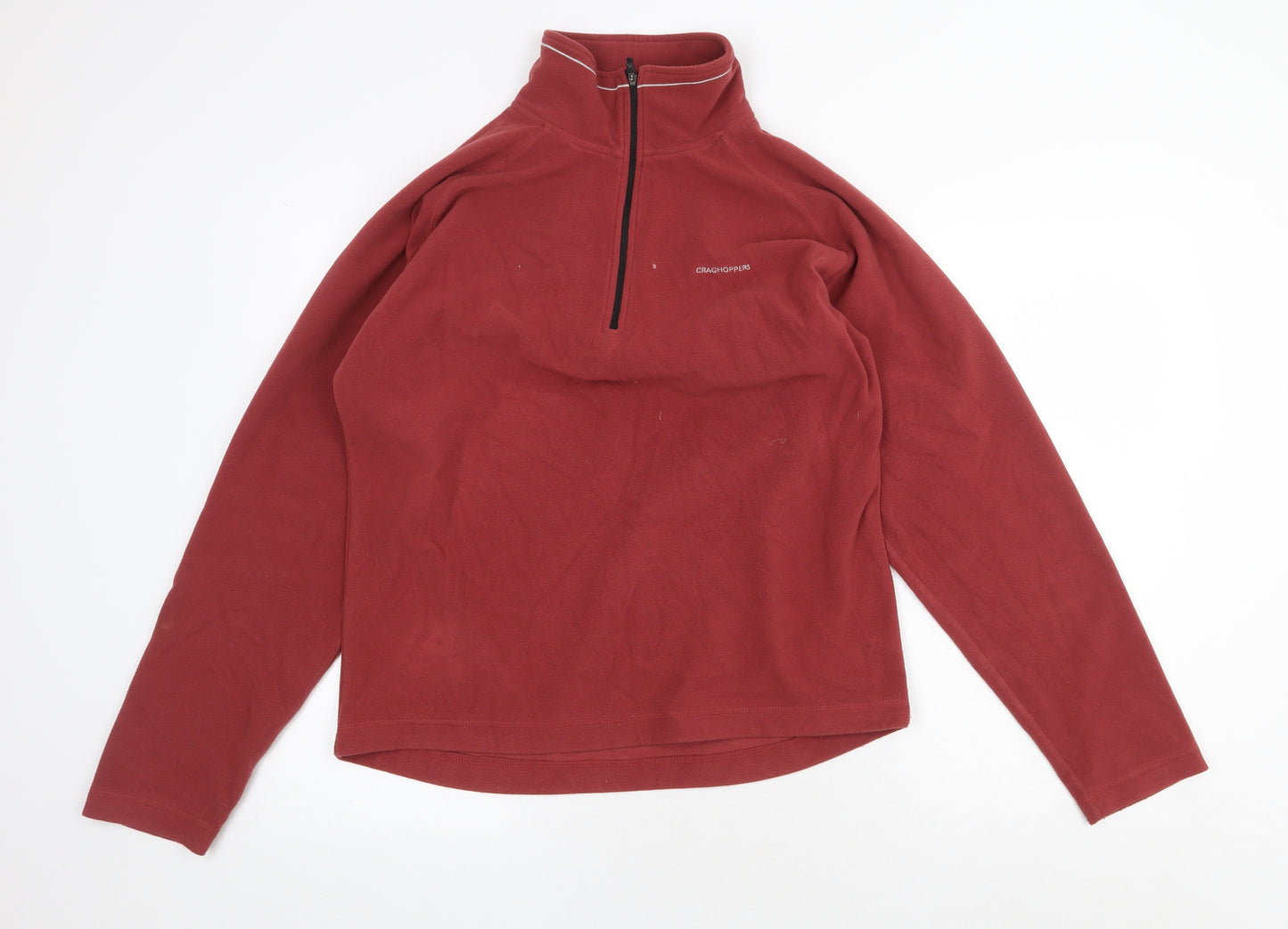 Craghoppers Womens Red Polyester Pullover Sweatshirt Size S Zip