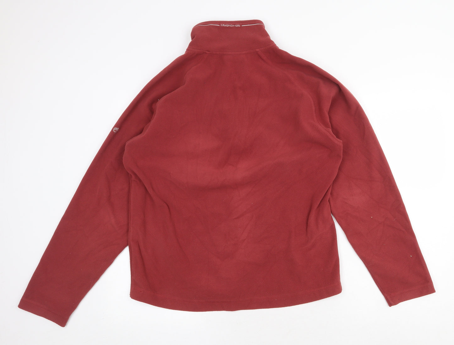 Craghoppers Womens Red Polyester Pullover Sweatshirt Size S Zip
