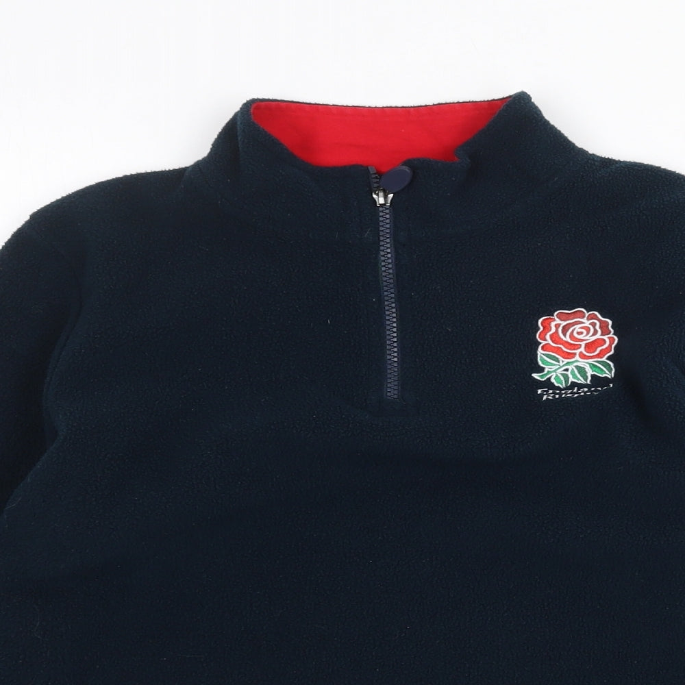 TU Boys Blue Polyester Pullover Sweatshirt Size 13 Years Pullover - England Rugby