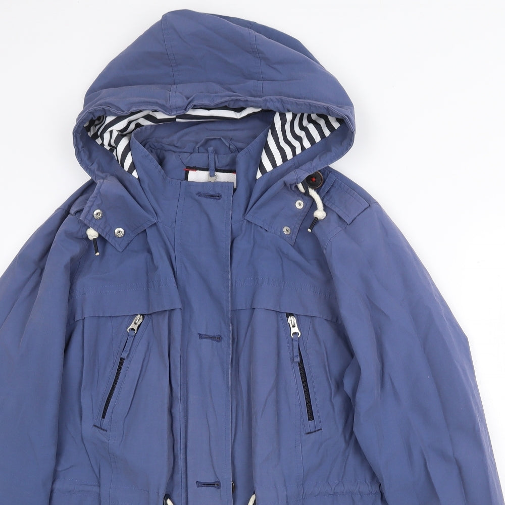 Marks and Spencer Womens Blue Rain Coat Coat Size 18 Zip