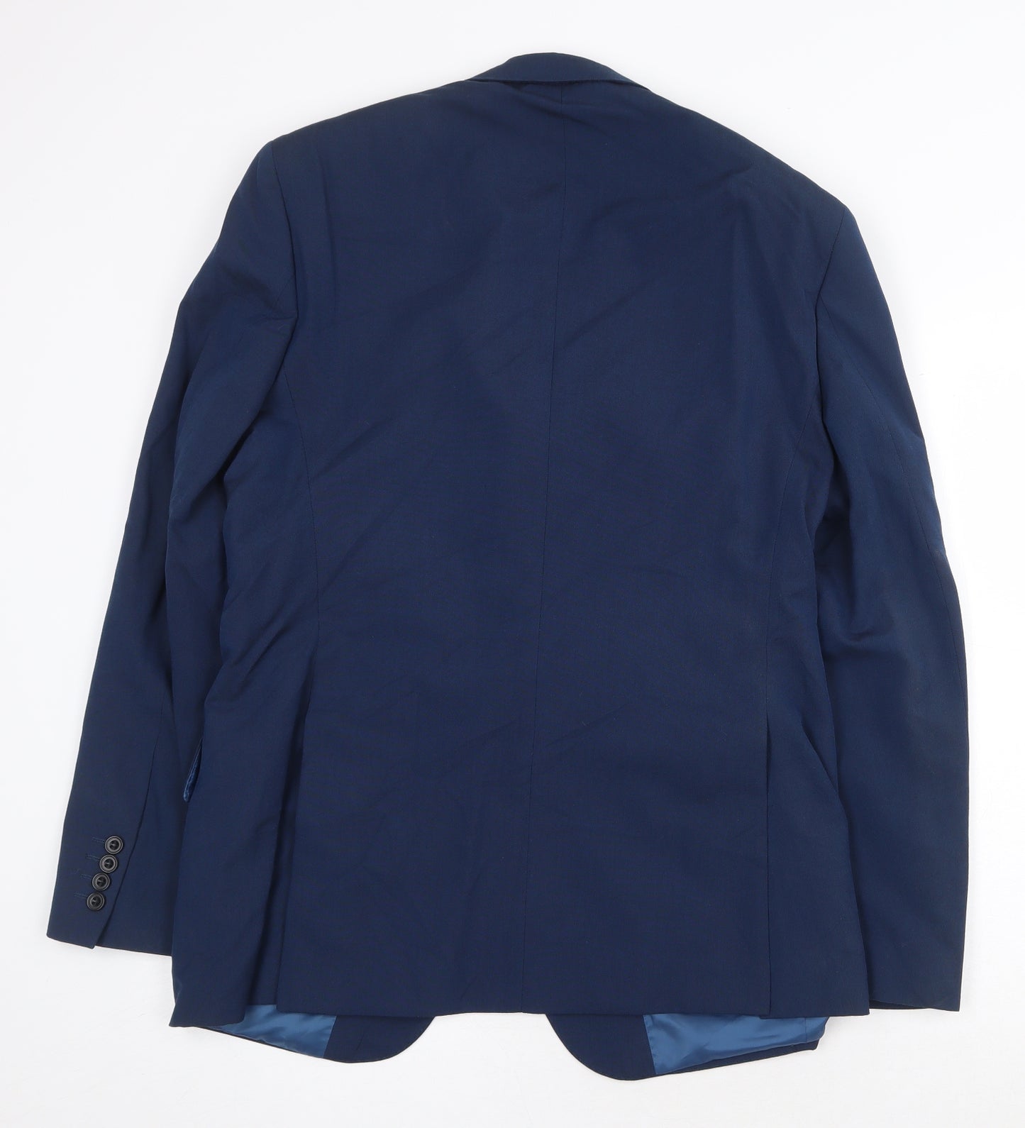 Marks and Spencer Mens Blue Polyester Jacket Suit Jacket Size 40 Regular