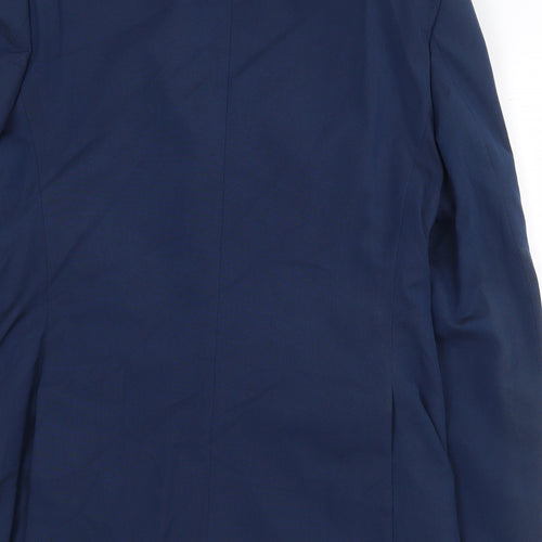 Marks and Spencer Mens Blue Polyester Jacket Suit Jacket Size 40 Regular