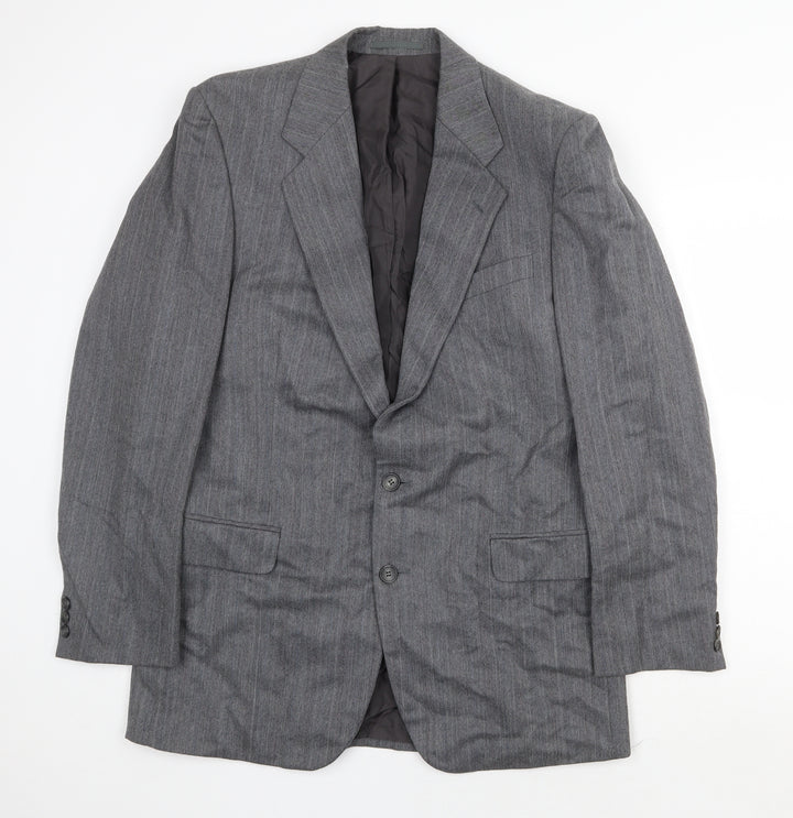 Marks and Spencer Mens Grey Polyester Jacket Suit Jacket Size 40 Regular