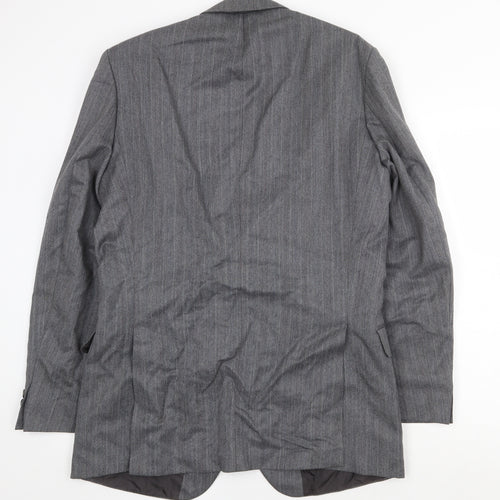 Marks and Spencer Mens Grey Polyester Jacket Suit Jacket Size 40 Regular
