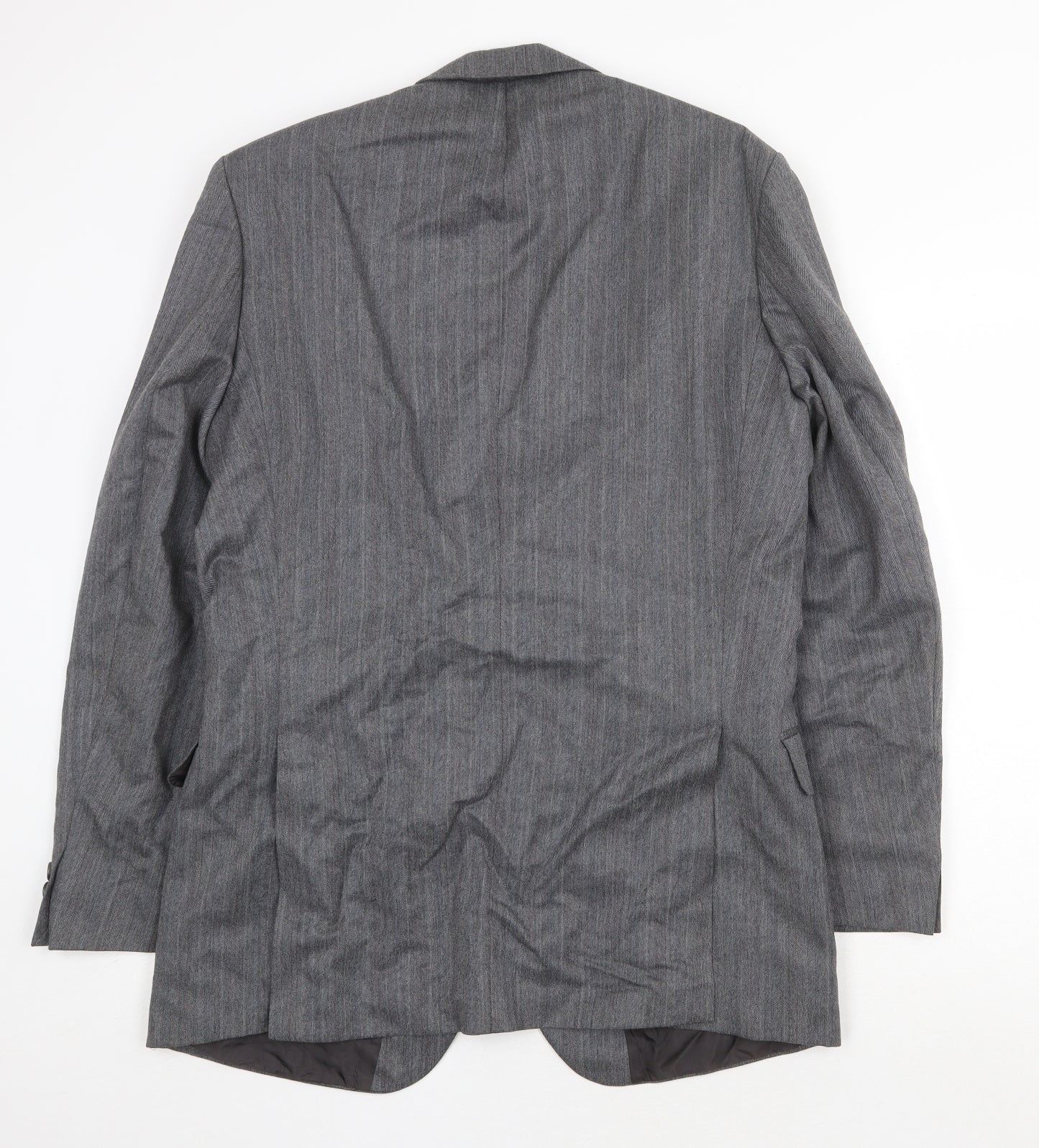 Marks and Spencer Mens Grey Polyester Jacket Suit Jacket Size 40 Regular