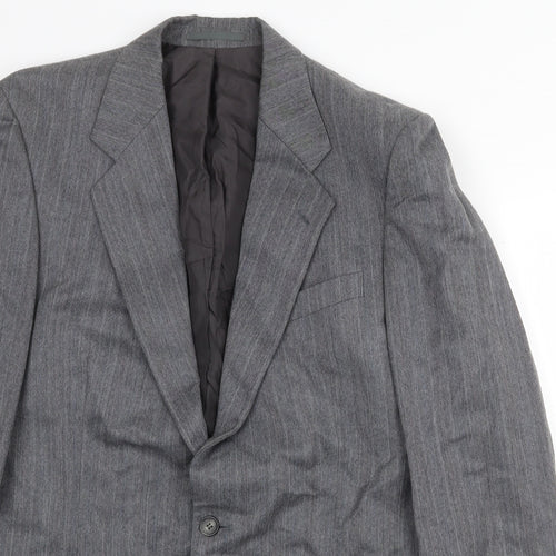 Marks and Spencer Mens Grey Polyester Jacket Suit Jacket Size 40 Regular