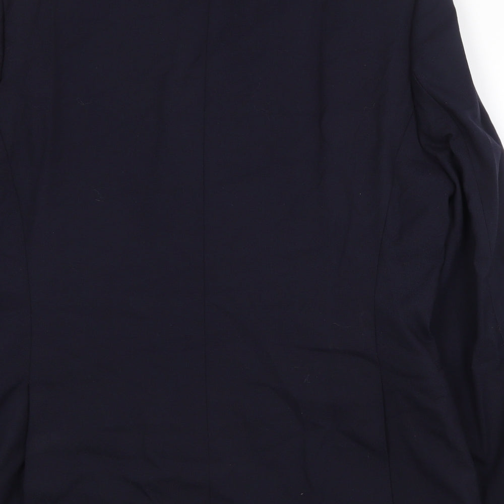 Marks and Spencer Mens Blue Wool Jacket Suit Jacket Size 42 Regular