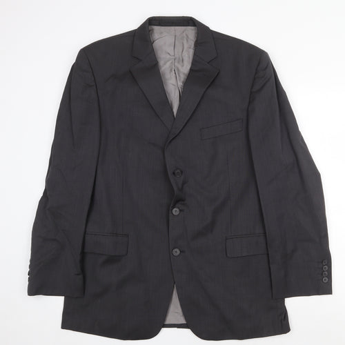 Marks and Spencer Mens Grey Wool Jacket Suit Jacket Size 42 Regular