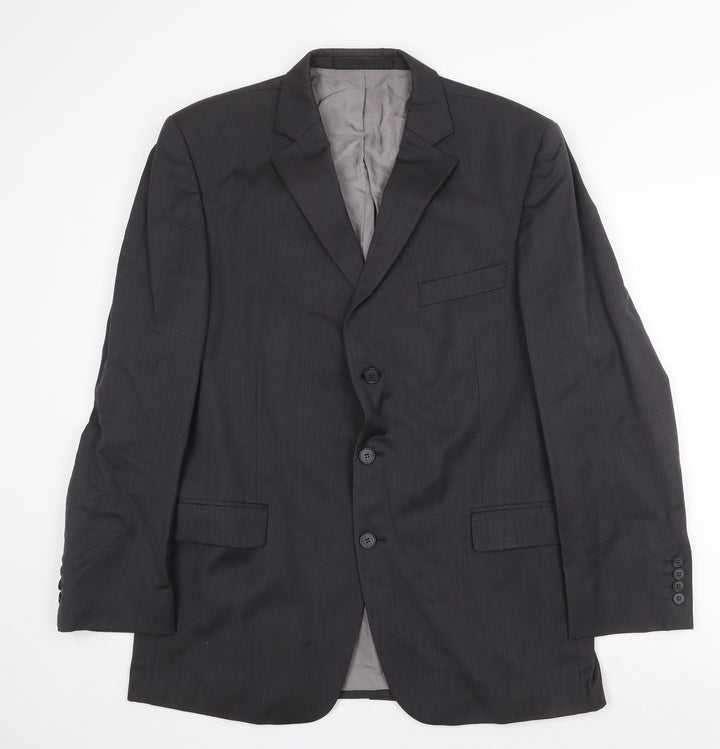 Marks and Spencer Mens Grey Wool Jacket Suit Jacket Size 42 Regular