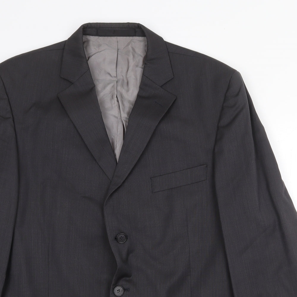 Marks and Spencer Mens Grey Wool Jacket Suit Jacket Size 42 Regular