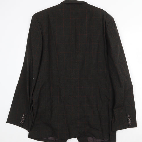 Neil Heath Mens Green Check Viscose Jacket Suit Jacket Size 40 Regular