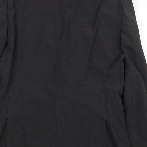 NEXT Mens Grey Polyester Jacket Suit Jacket Size 40 Regular