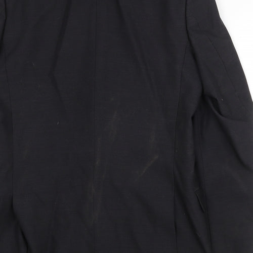 Scott & Taylor Mens Black Polyester Jacket Suit Jacket Size 38 Regular