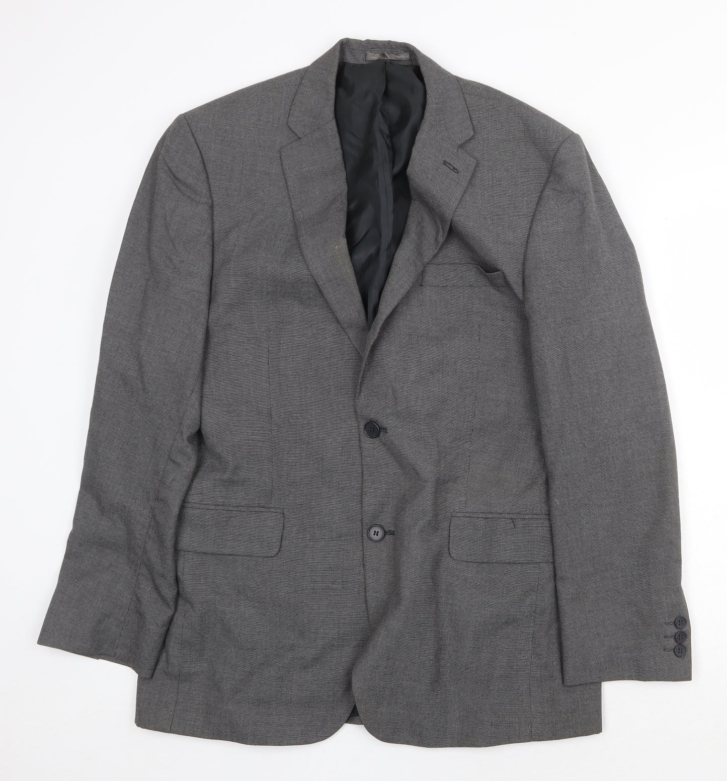 Scott & Taylor Mens Grey Polyester Jacket Suit Jacket Size 40 Regular