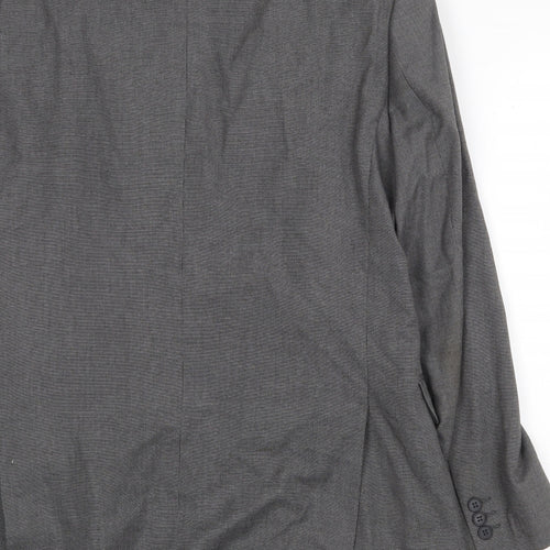 Scott & Taylor Mens Grey Polyester Jacket Suit Jacket Size 40 Regular