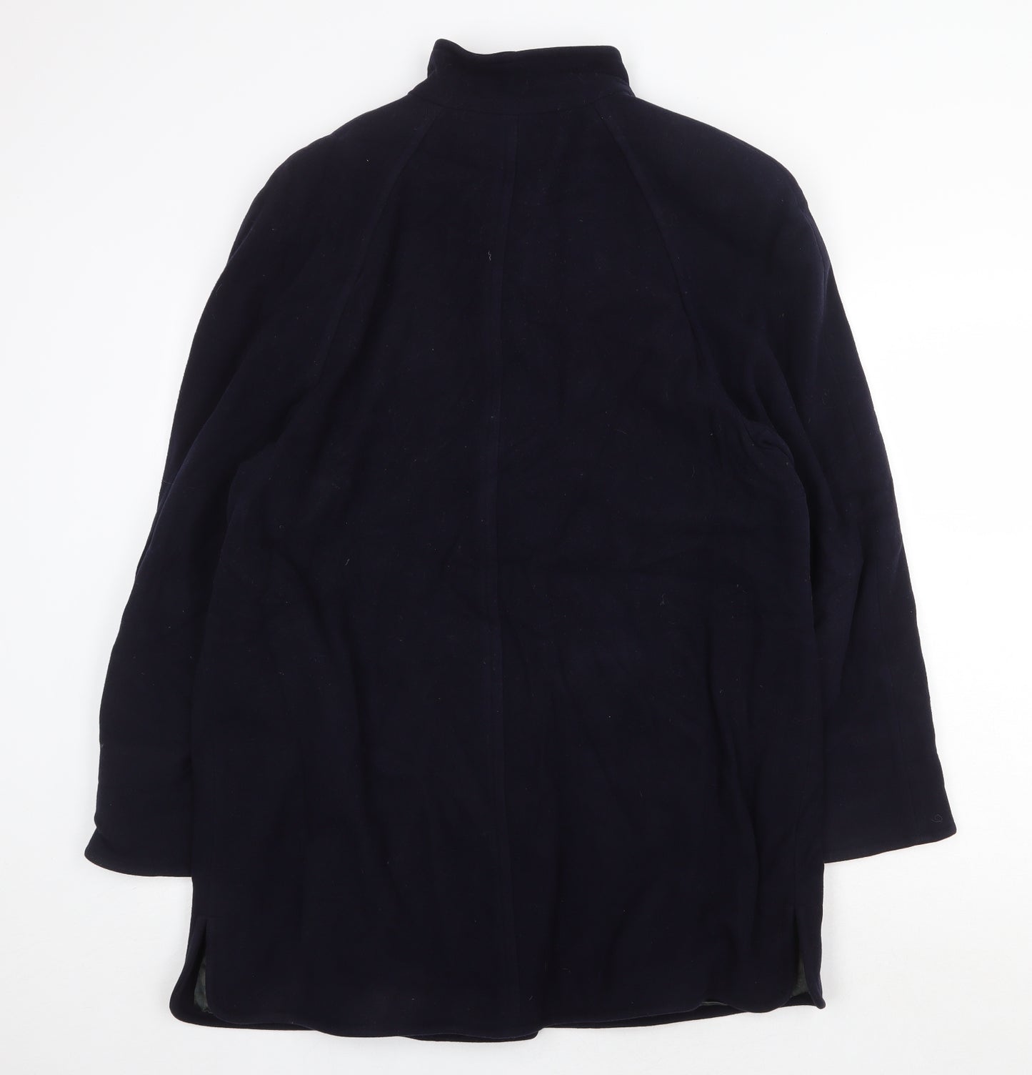 Fuchs Schmitt Womens Blue Overcoat Coat Size 12 Button