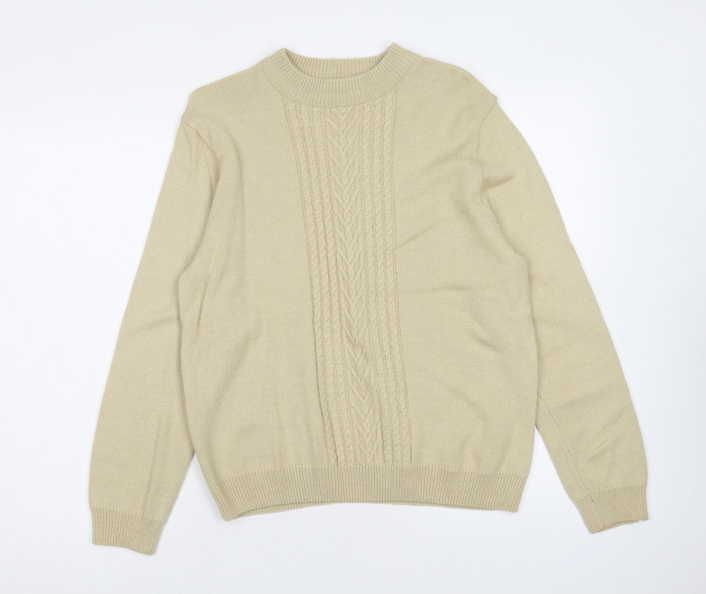 Ridella Womens Brown Round Neck Wool Pullover Jumper Size 16 - Size 16-18