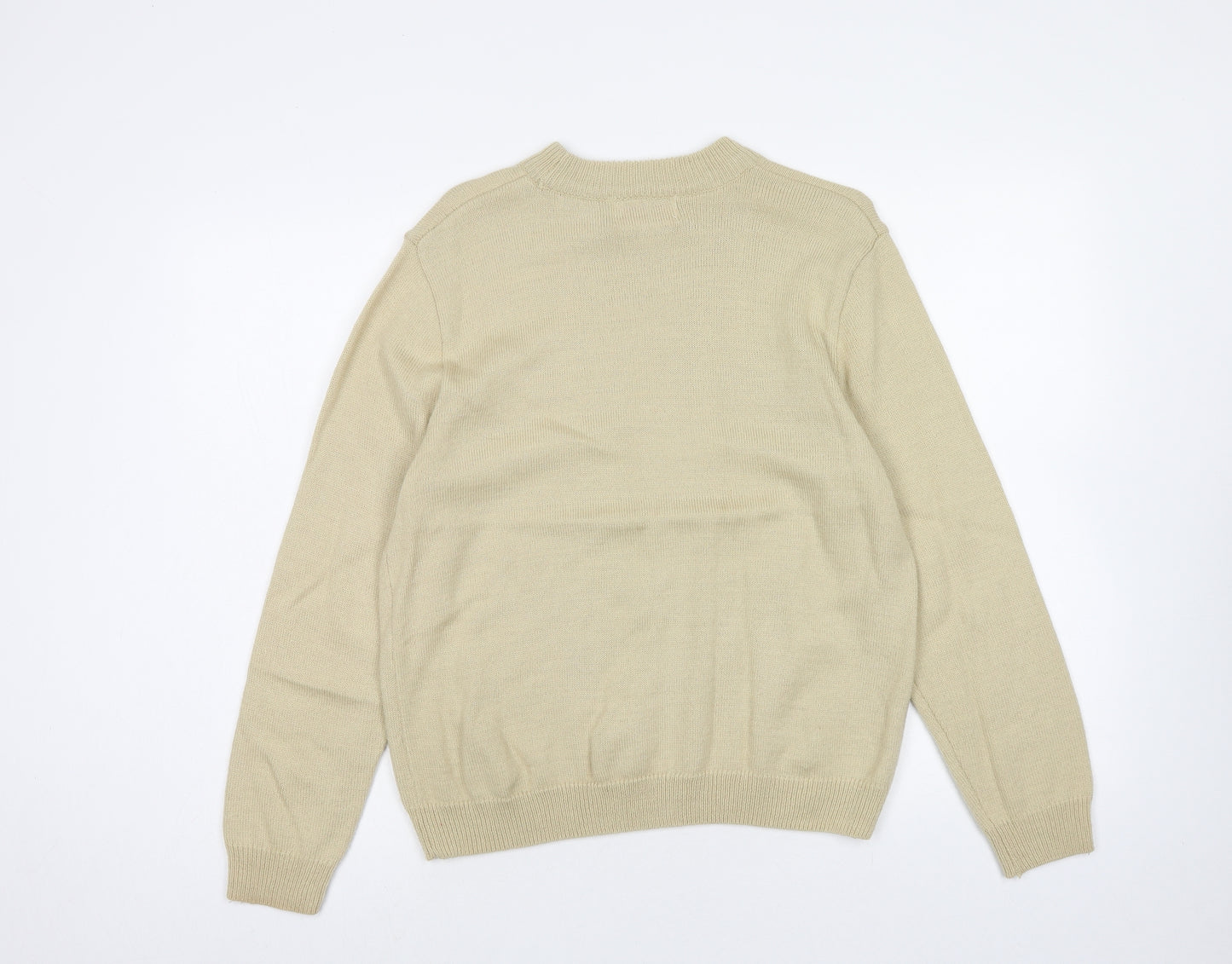 Ridella Womens Brown Round Neck Wool Pullover Jumper Size 16 - Size 16-18