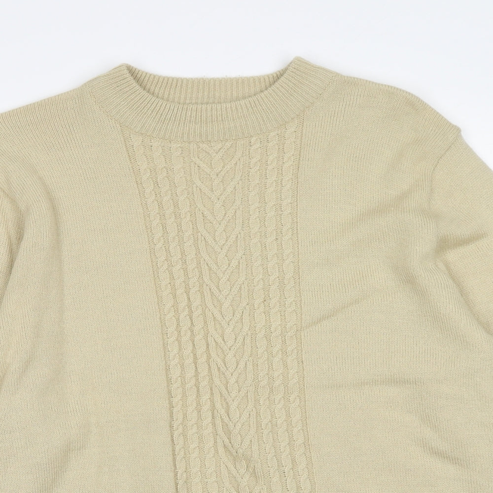 Ridella Womens Brown Round Neck Wool Pullover Jumper Size 16 - Size 16-18