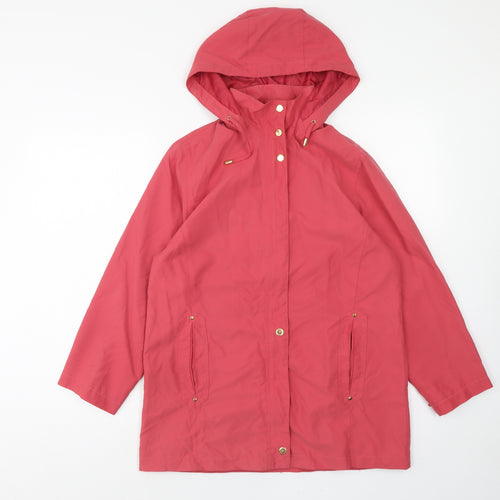 Danni Mac Womens Pink Jacket Size S Zip