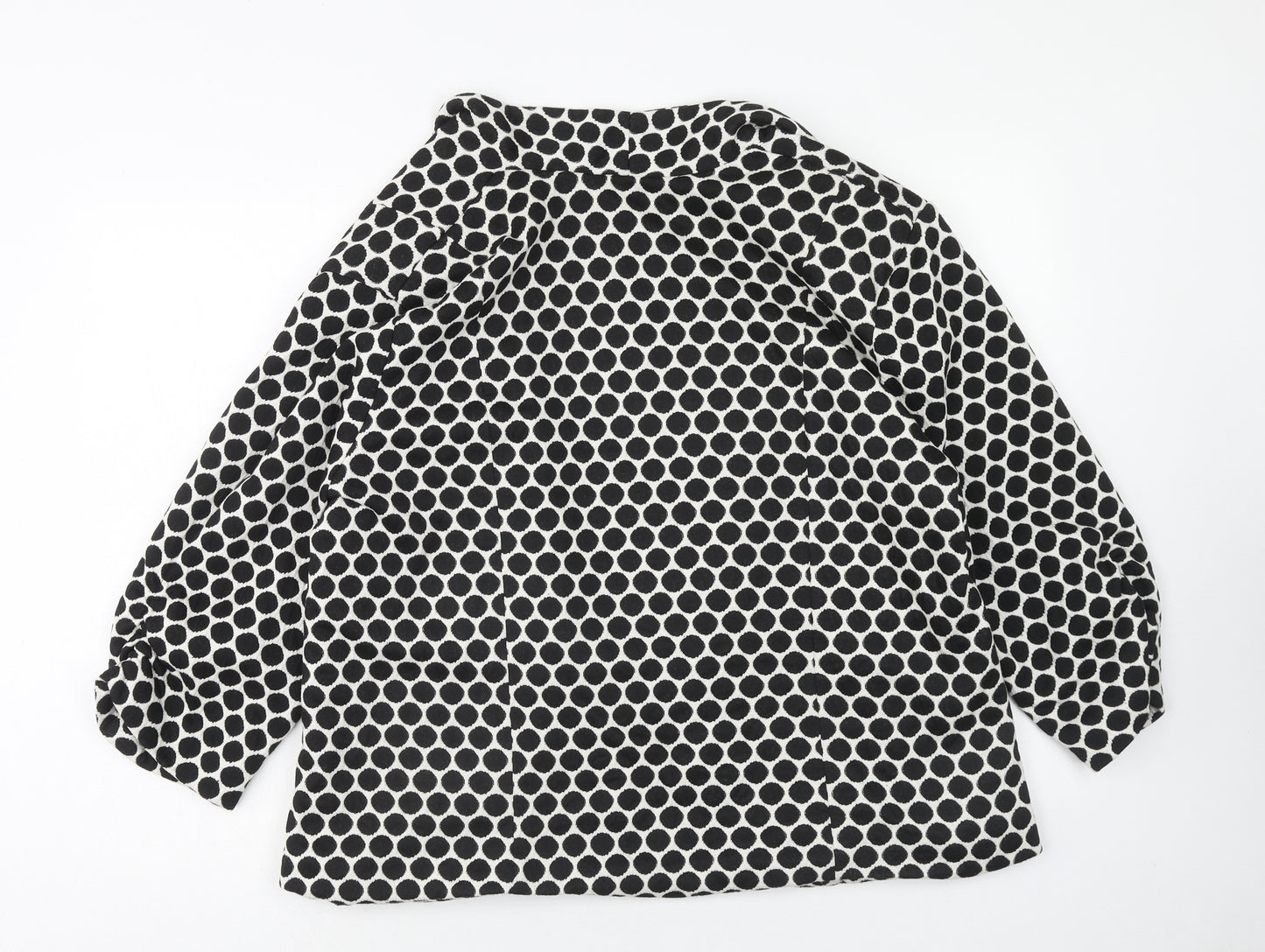 Roz & Ali Womens Black Polka Dot Jacket Blazer Size 18
