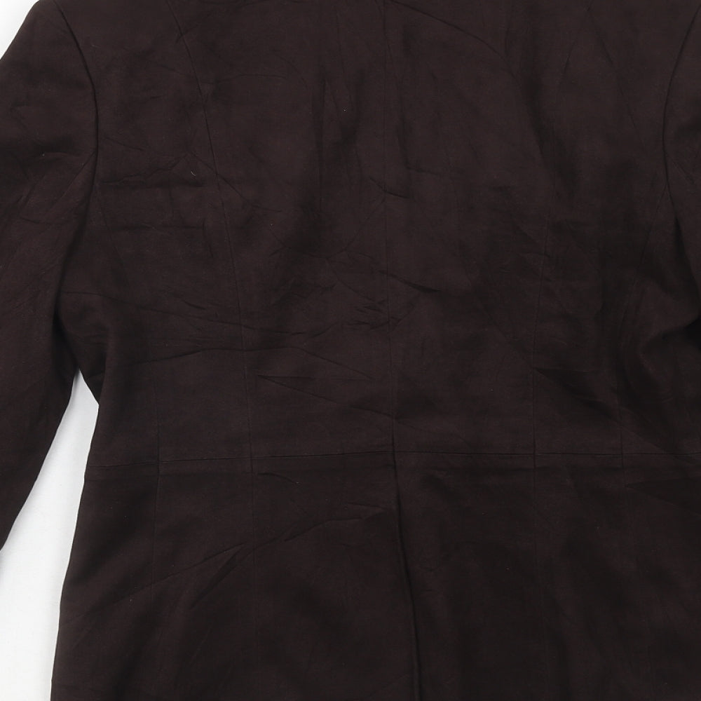 NEXT Womens Brown Jacket Blazer Size 8 Button