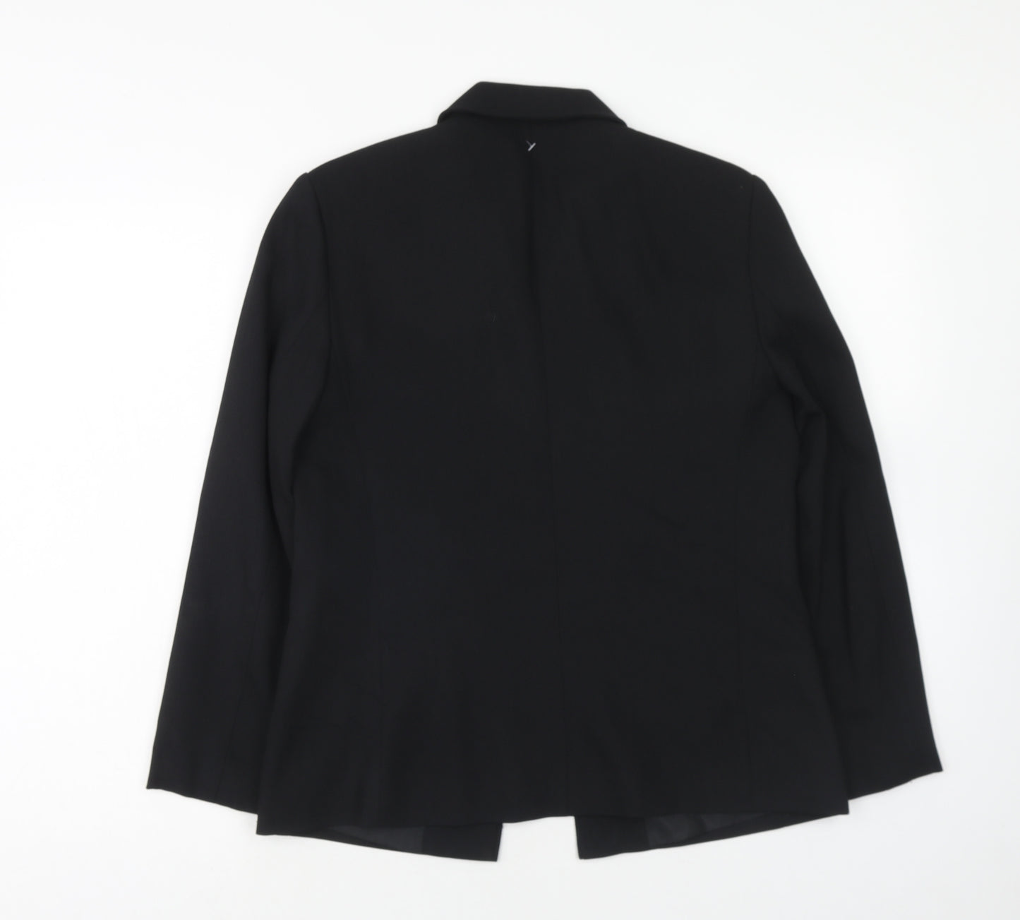 Marks and Spencer Womens Black Jacket Blazer Size 10 Hook & Eye